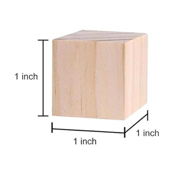 William Craft 130 cubos de madera maciza natural de 1_2
