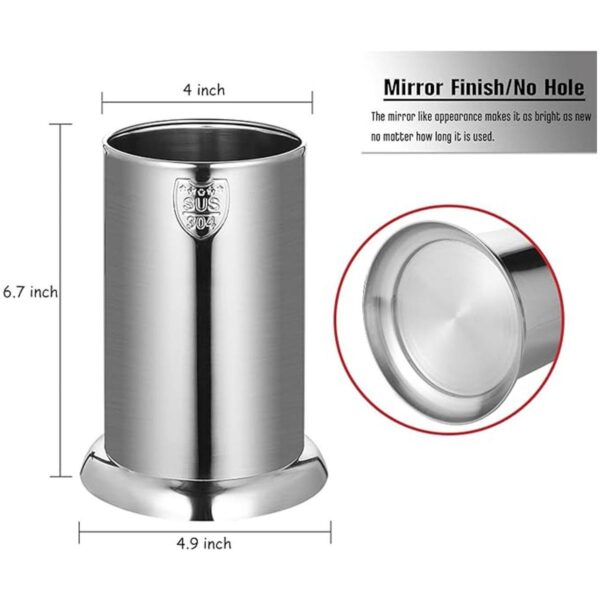 WillFee 304 Soporte de paja de acero inoxidable