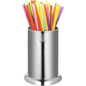 WillFee 304 Soporte de paja de acero inoxidable