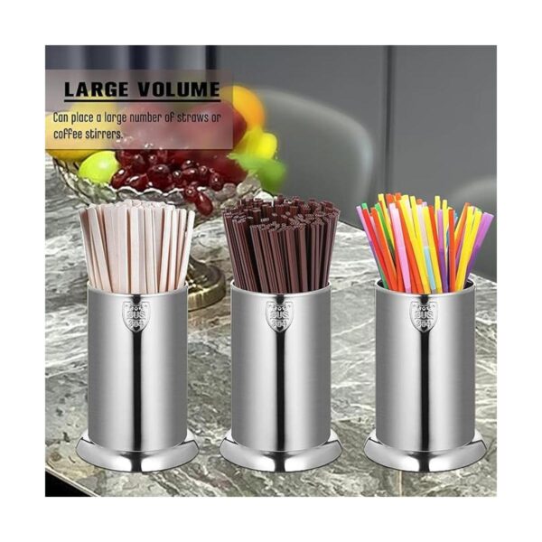 WillFee 304 Soporte de paja de acero inoxidable
