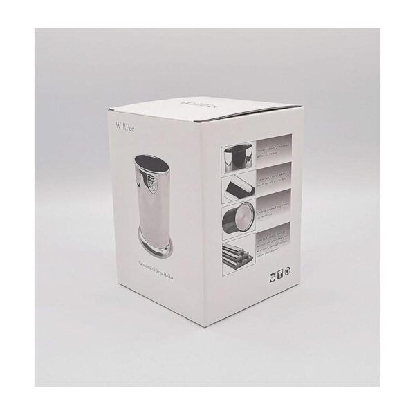 WillFee 304 Soporte de paja de acero inoxidable