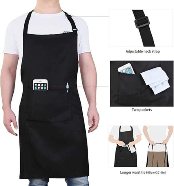 Will Well Delantal de cocina con bolsillos para hombres y