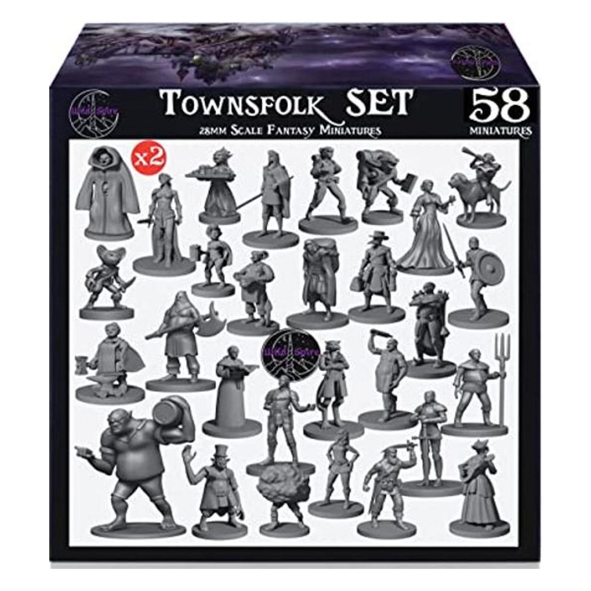 Newcombie 58 miniaturas de Wildspire para DND Miniatures