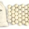 Bolas de fieltro blanco natural de 1 pulgada 1.0 in