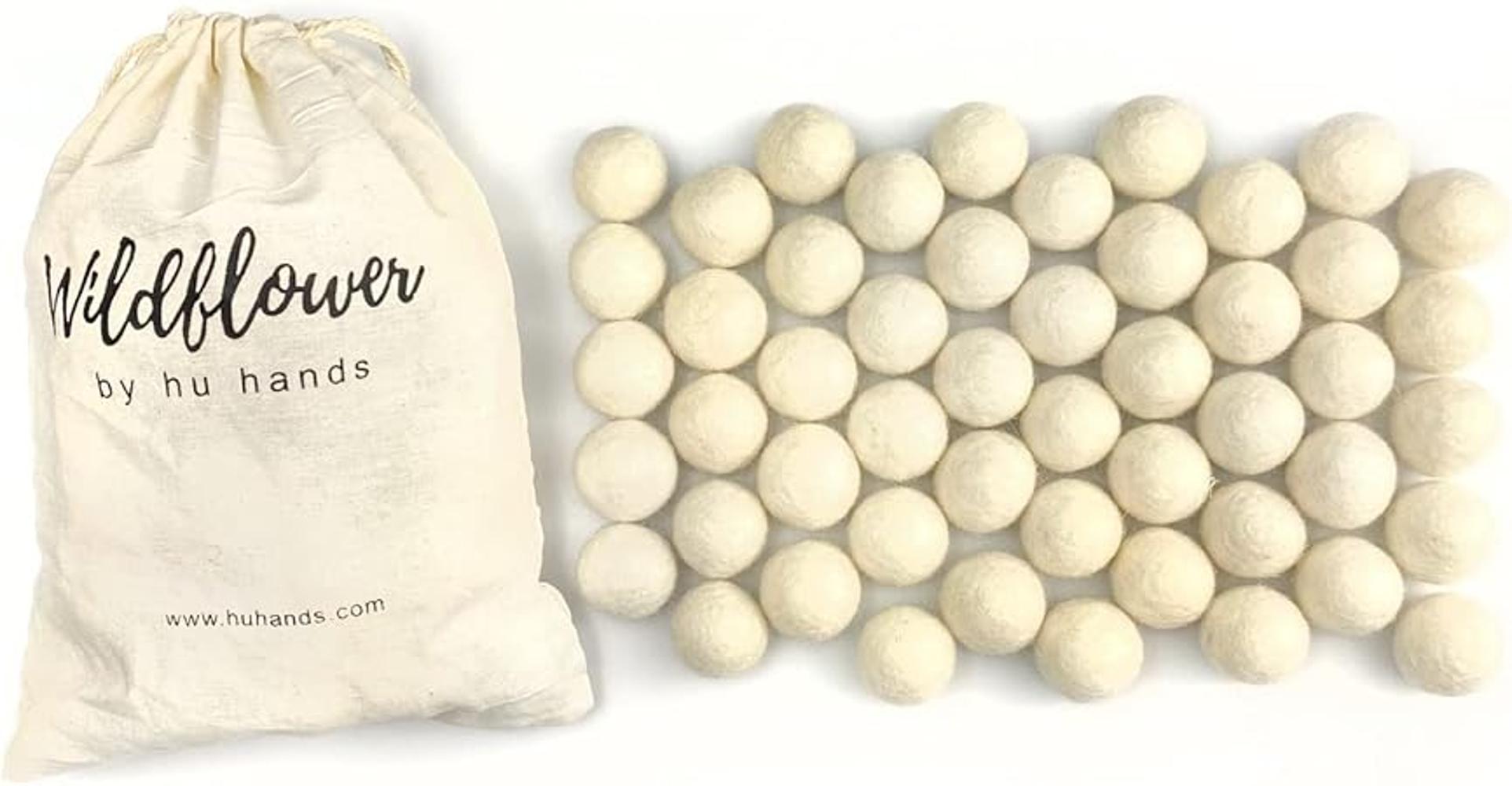 Bolas de fieltro blanco natural de 1 pulgada 1.0 in