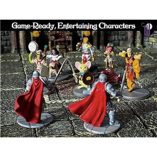 Wildspire Fantasy Juego de figuras de héroe prepintadas de_3