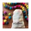 Rainbow Party Pompones de fieltro de lana 100 hechos a