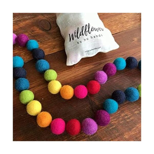 Rainbow Party Pompones de fieltro de lana 100 hechos a