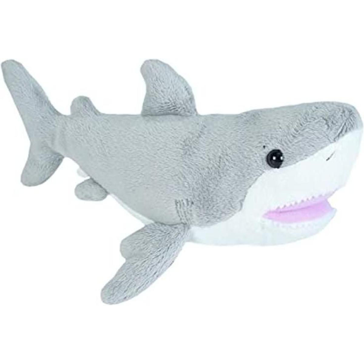 Wild Republic Gran peluche de tiburón blanco animal de