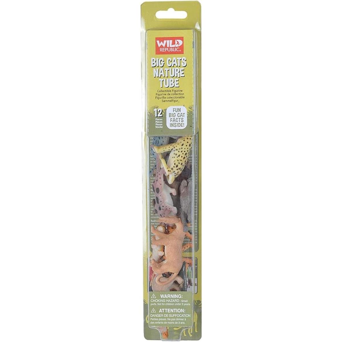 Wild Republic Big Gatos en la naturaleza Tubo