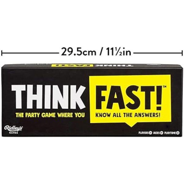 Ridleys Juego de fiesta grupal Think Fast Juego de_2