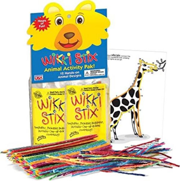 WikkiStix El paquete de actividades de animales cuenta con_1