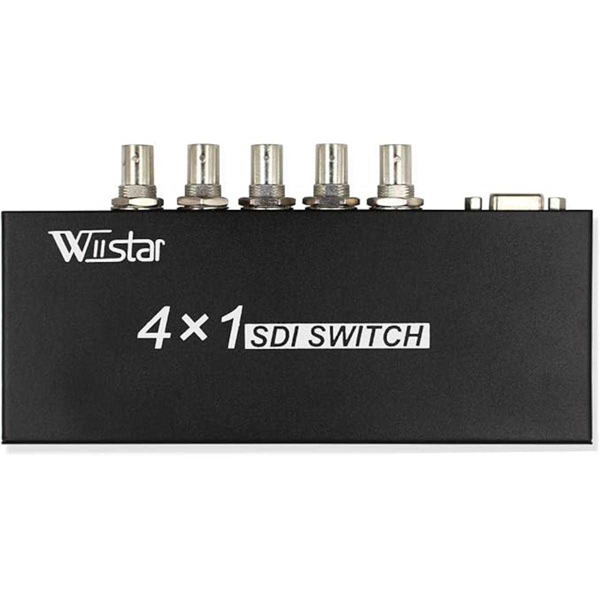 wiistar Conmutador de 4 x 1 SDI 3 GBs con la tecnología