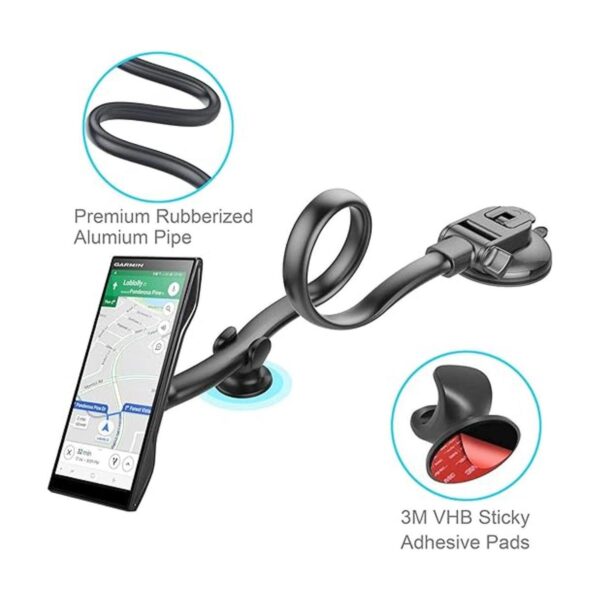 APPS2Car Soporte GPS mejorado de cuello de cisne de 13.5_4