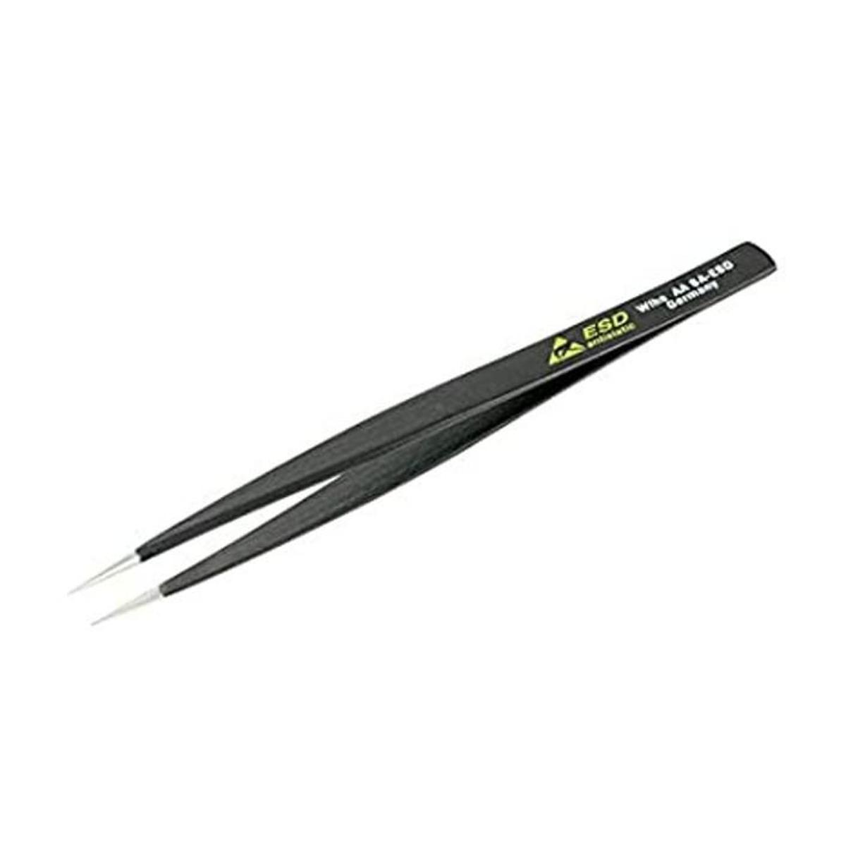 Wiha 44501 Pinza profesional de punta fina ESD de acero