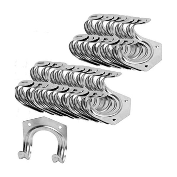 Wideskall Ganchos universales de metal galvanizado para_1