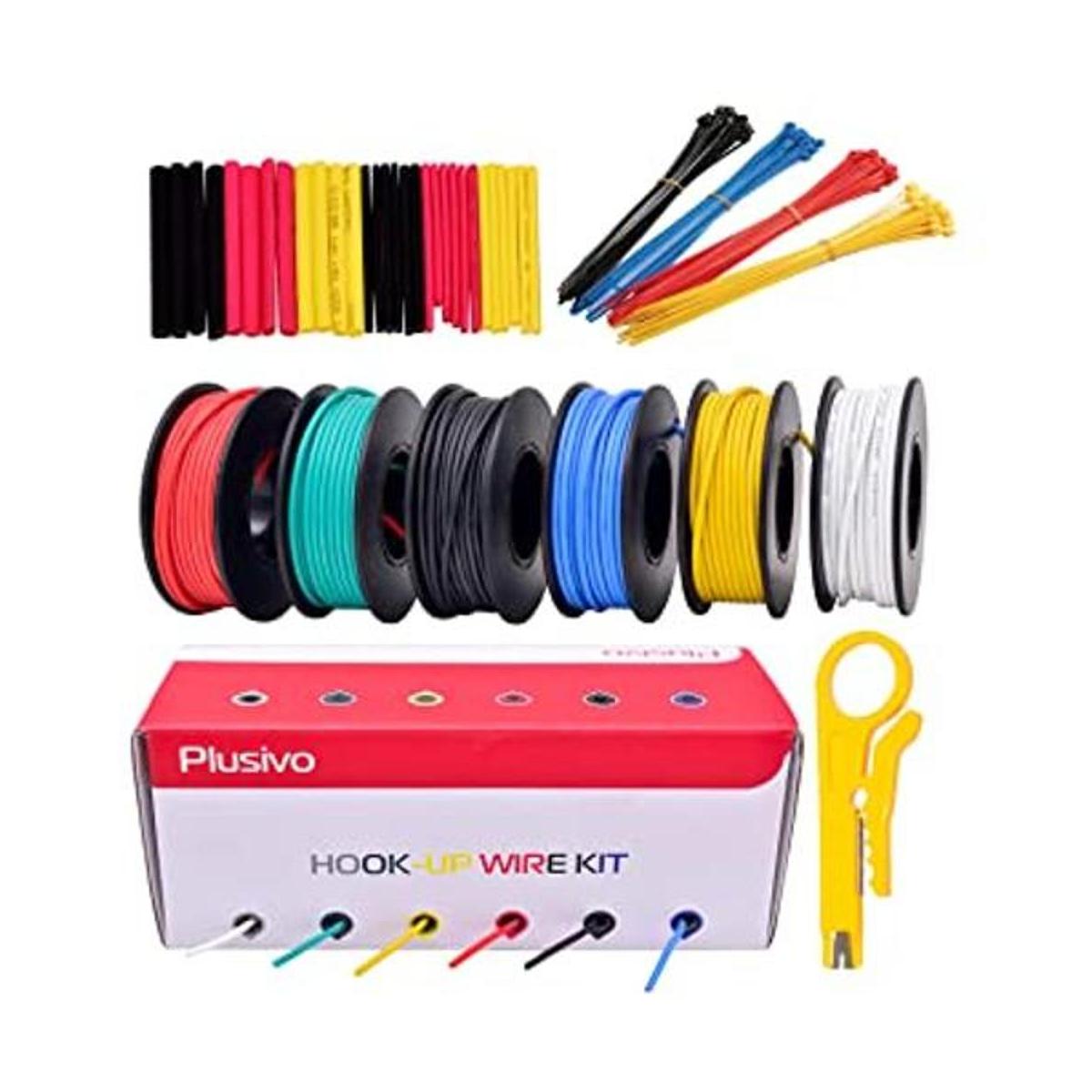 Plusivo Cable de conexión de cobre estañado 6 colores
