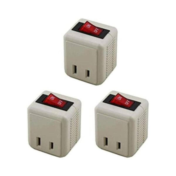 Wideskall Adaptador de enchufe de pared con interruptor_1