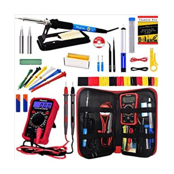 Kit de soldador Temperatura ajustable de 60 W multímetro