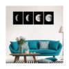 Wieco Art Eclipse of the Moon Impresiones de lienzo_2