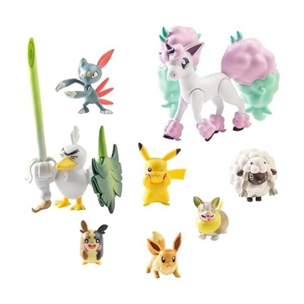 Juego de juguetes de figuras de batalla Pokémon 8 piezas_2