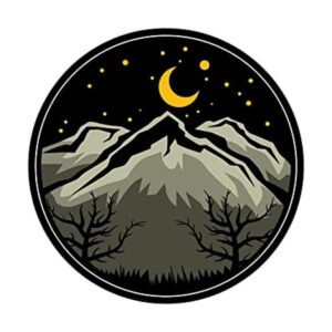 WickedGoodz Moonlit Mountain Vinilo calcomanía Adhesivo_1