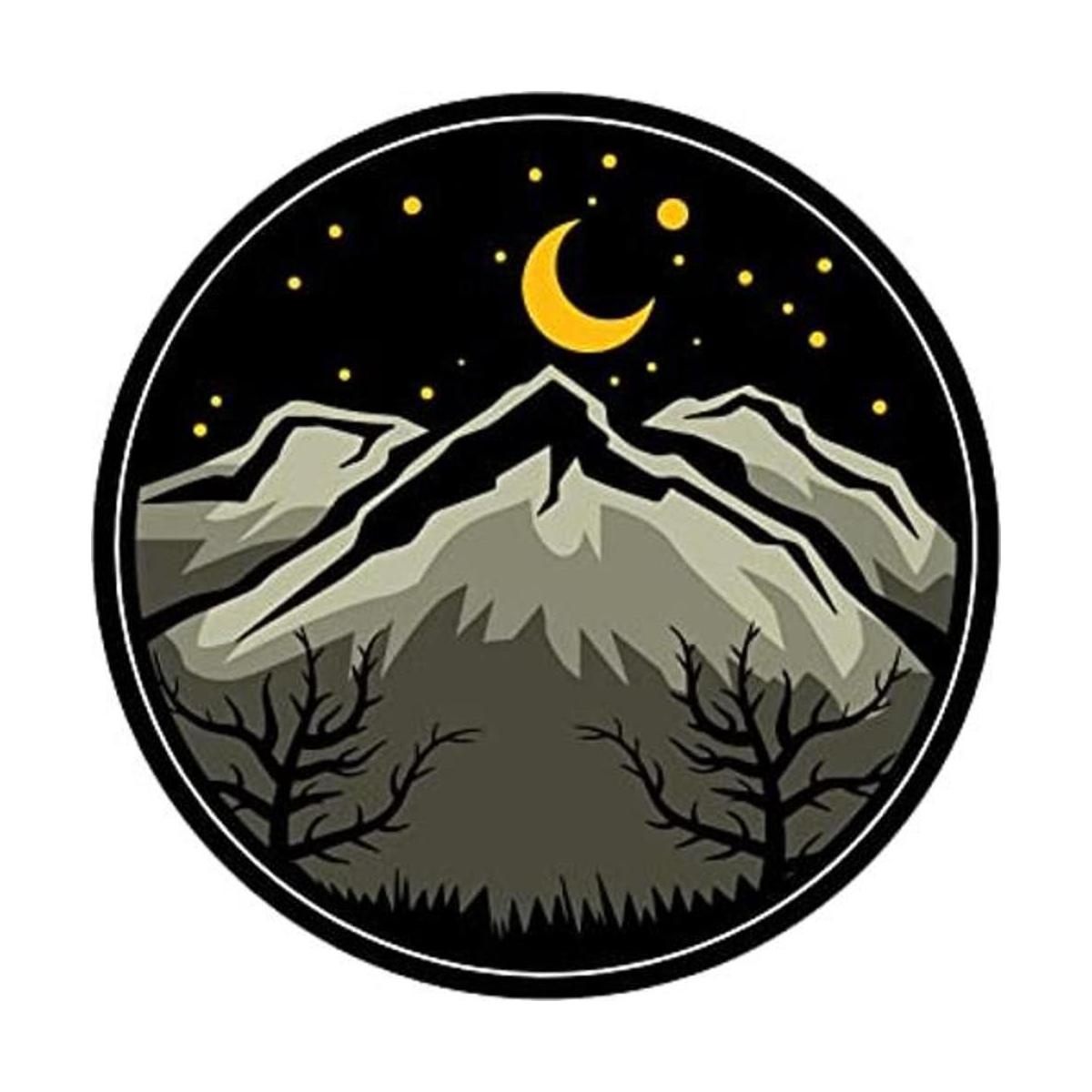 WickedGoodz Moonlit Mountain Vinilo calcomanía Adhesivo
