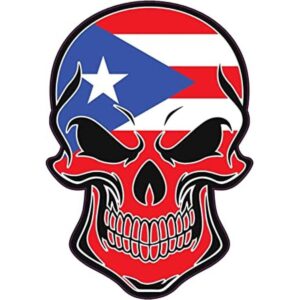 WickedGoodz Vinilo adhesivo de calavera de la bandera de_1