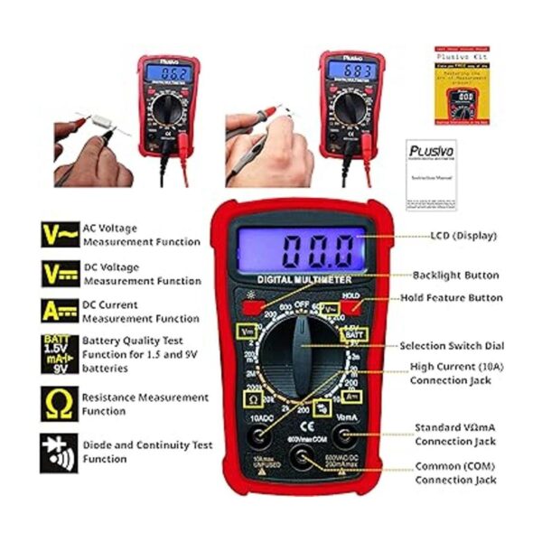 Kit de soldador Temperatura ajustable de 60 W multímetro