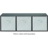 Whitmor Organizador de cubos de 3 secciones espresso