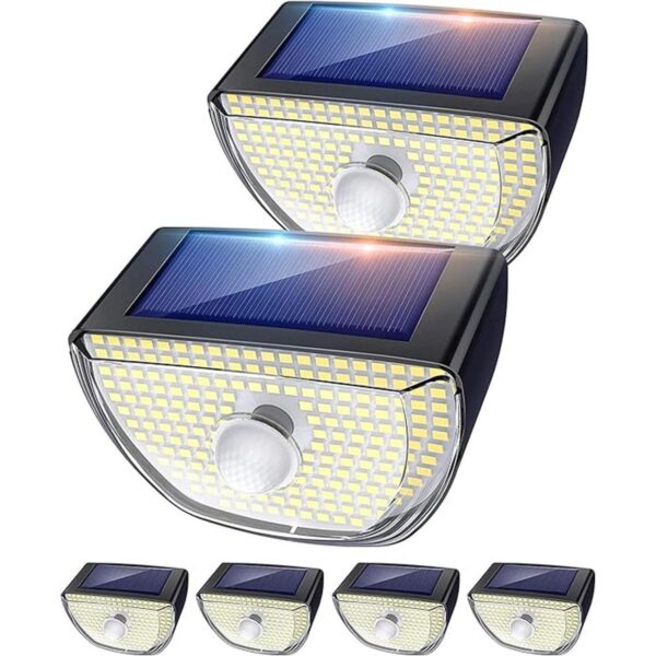 Whousewe Luces solares con sensor de movimiento 200 LED_1