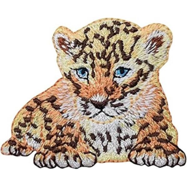 Parche bordado para planchar con diseño de leopardo de bebé_1