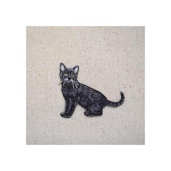 Black Cat Parche bordado para planchar de cuerpo_2
