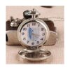 Mens Quartz Pocket Watch Green Eyes Round Case Shape