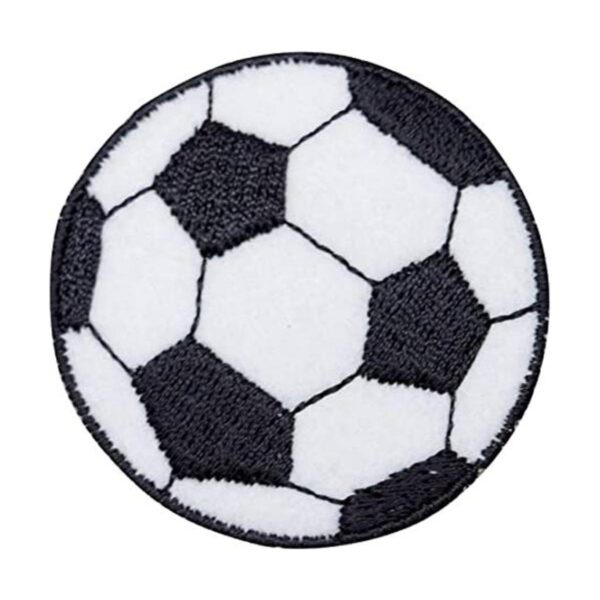Gran balón de fútbol Hierro Sobre bordado Parche_1