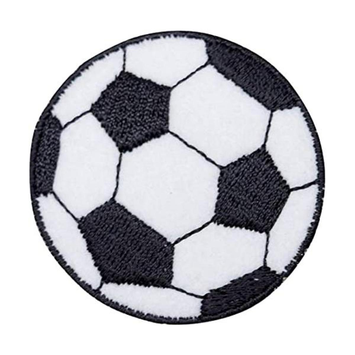 Gran balón de fútbol Hierro Sobre bordado Parche