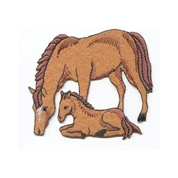 Parche de fieltro con diseño de caballo de Mare y Colt_1