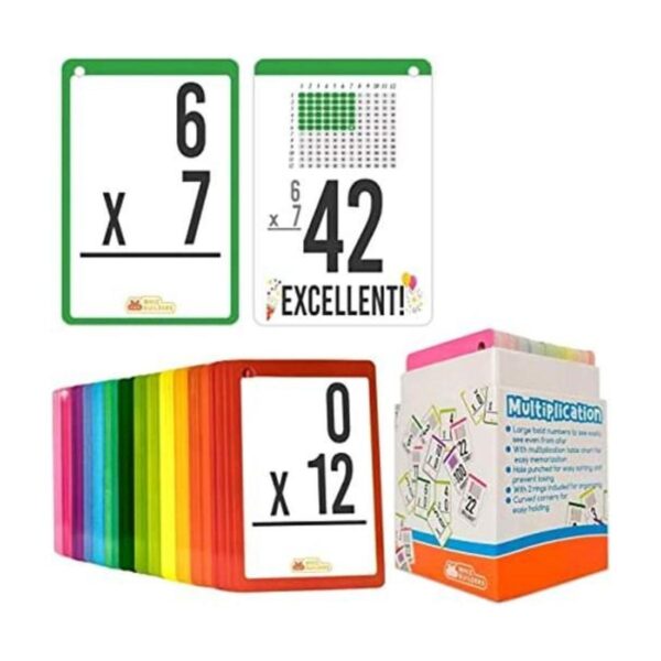 WhizBuilders Tarjetas flash de multiplicación para niños_1