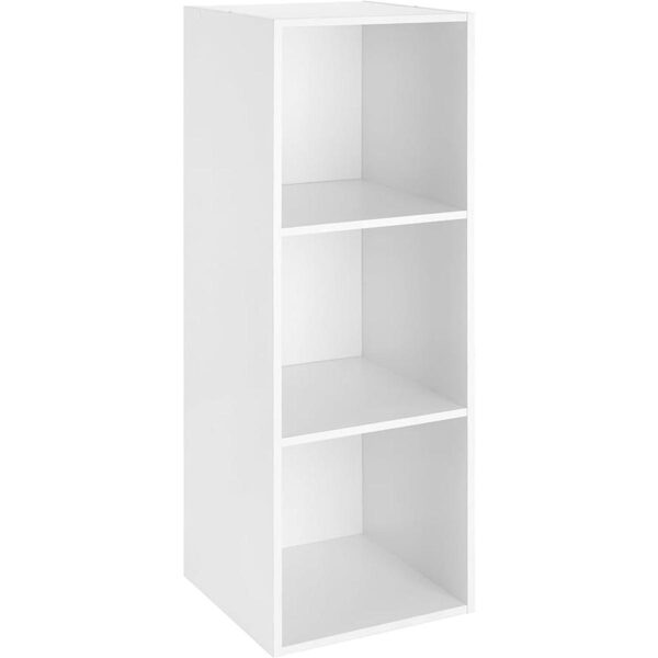 Whitmor Organizador de 3 cubos color blanco