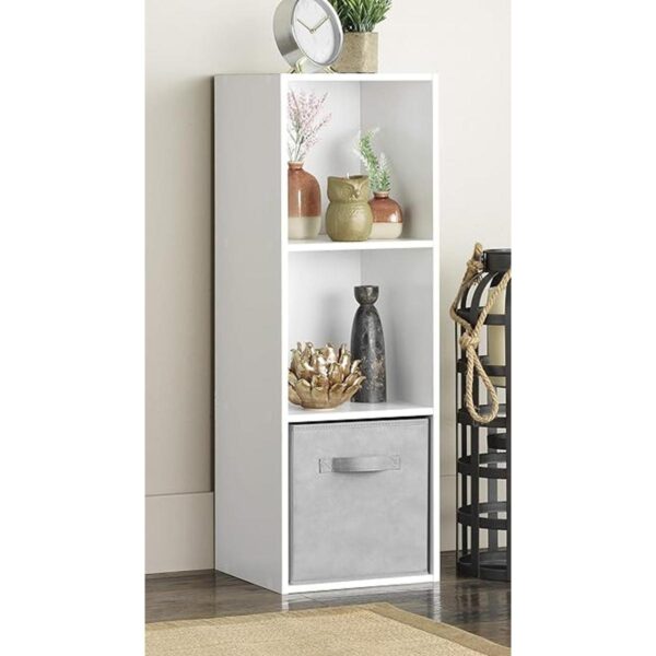 Whitmor Organizador de 3 cubos color blanco