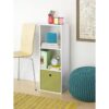 Whitmor Organizador de 3 cubos color blanco