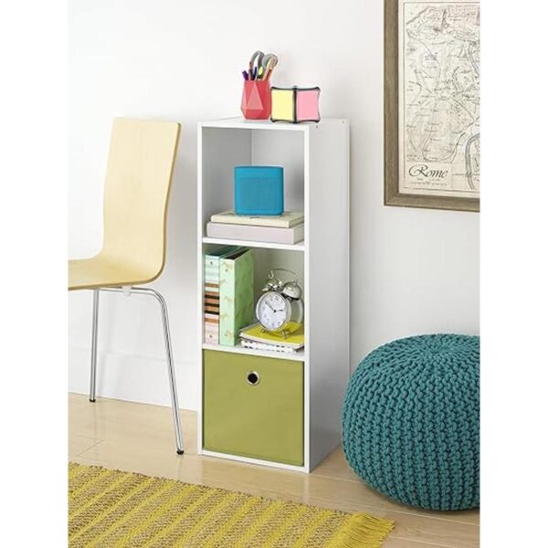 Whitmor Organizador de 3 cubos color blanco