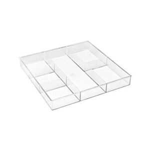 Whitmor Organizador de cajones transparente de 6 secciones_1