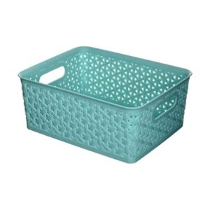 Whitmor Forma pequeña bolsa de resina turquesa_1