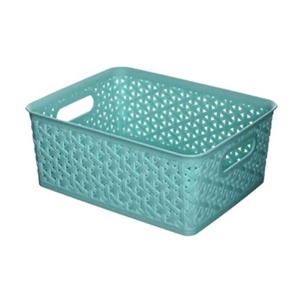 Whitmor Forma pequeña bolsa de resina turquesa_1