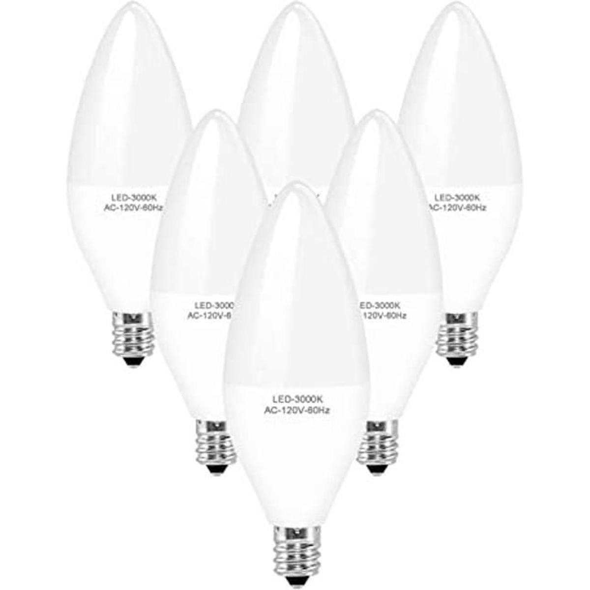 Bombilla LED E12 equivalente a 40 W 4 W intensidad