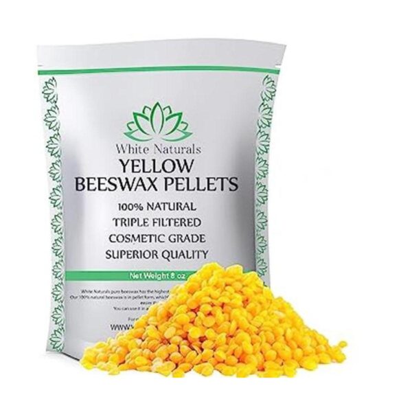 White Naturals Pellets de cera de abeja amarilla de 8_1