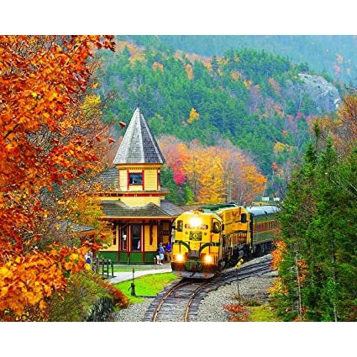 White Mountain Puzzles Scenic Railroad Rompecabezas de