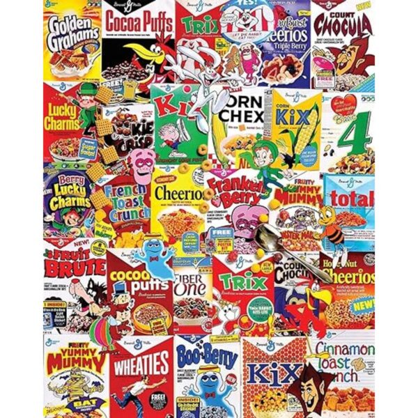 Rompecabezas White Mountain de cajas de cereales 1000_2