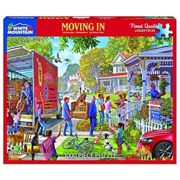 White Mountain Puzzles Moving in Rompecabezas de 1000_1